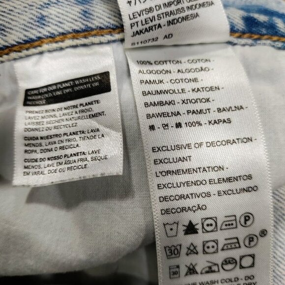 Levis Premium Light Wash Cropped Straight-Leg Jeans 27 - Picture 5 of 12